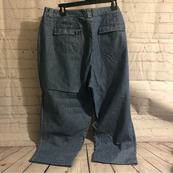 NWT Talbots Women’s Cotton Relax Fit Ankle Jeans - Size 18W - Picture 5 of 8